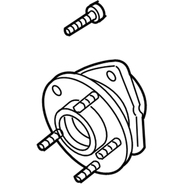 Mercury G2MZ-1104-W Hub & Bearing