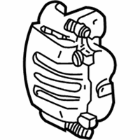 Ford Brake Caliper - XL2Z-2B120-BA Caliper, Front Passenger Side