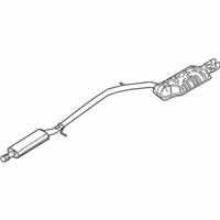 Ford Taurus X Muffler - 8A4Z-5230-C Muffler, Rear
