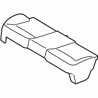 Ford Focus Seat Cover - AS4Z-5463804-AB Cushion Cover, Black, Rear