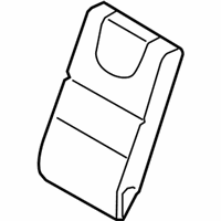 Ford Focus Seat Cover - 8S4Z-5466600-AA Seat Back Cover, Gray, Rear Passenger Side