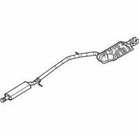 Ford Flex Muffler - AA8Z-5230-D Muffler & Pipe, Front
