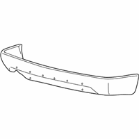 Ford Freestyle Bumper - 6F9Z-17K835-AAPTM Lower Cover, Rear