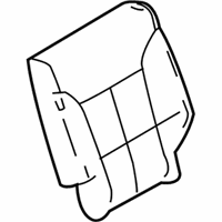 Lincoln MKX Seat Cover - 7A1Z-7866600-AC Seat Back Cover, Camel, Rear Passenger Side