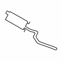 Lincoln Town Car Muffler - 6W1Z-5230-BB Muffler & Pipe, Front Driver Side