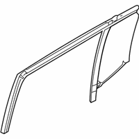 Ford Flex Window Run - 8A8Z-7425766-A Run Channel, Rear Passenger Side