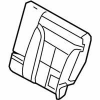 Ford Edge Seat Cover - 8T4Z-7866601-BC Seat Back Cover, Black, Rear Driver Side