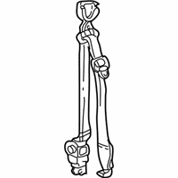 Ford E-150 Seat Belt - 6C2Z-39611B68-BA Rear Seat, Outer Passenger Side