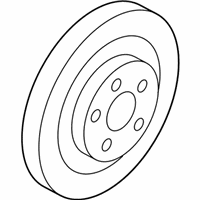 Ford Edge Brake Disc - 7U2Z-1V125-EE Rotor, Front