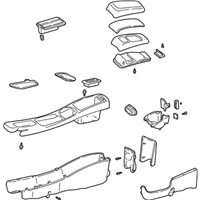 Mercury Sable Center Console Base - 3F1Z-54045A36-FAA Console Assembly, Center