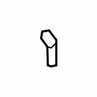 Ford Hood Cable - F81Z-16916-AB Release Handle, Front