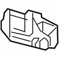 Ford Expedition Door Handle - 9L1Z-7822405-BAPTM Handle, Outside, Front Outer Passenger Side