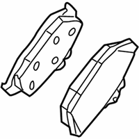 Ford Mustang Brake Pads - 1U2Z-2V200-FA Brake Pads, Rear