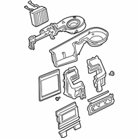 Ford Evaporator - 1L2Z-19850-ED Evaporator Core, Front