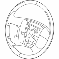 Lincoln MKX Parts - 9A1Z-3600-BA Steering Wheel, Charcoal Black