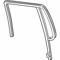 Ford Explorer Sport Trac Window Run - 4L2Z-3525766-AAA Run Channel, Rear Upper Passenger Side