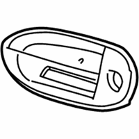 Ford Taurus Door Handle - 4F1Z-5422405-BBPTM Handle, Outside, Toreador Red/White, Front Outer Driver Side