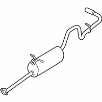 Ford Ranger Muffler - 7L5Z-5230-D Muffler & Pipe, Rear