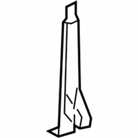 Lincoln Navigator Radiator Support - 2L1Z-16152-AA Vertical Support, Front Passenger Side