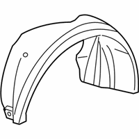 Ford Focus Wheelhouse - 5S4Z-16102-AA Fender Liner, Front Passenger Side
