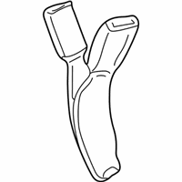 Mercury Marauder Seat Belt - 1W7Z-5460044-AAH Buckle End, Black/Charcoal, Rear Driver Side