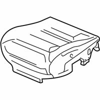 Ford Explorer Sport Seat Cushion - 1L5Z-35632A22-AA Seat Cushion Pad, Front