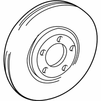 Lincoln LS Brake Disc - 2U2Z-1V125-HB Brake Rotor, Front