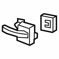 Ford Explorer Door Handle - 7L2Z-78224A52-AB Handle, Inside, Front Inner Passenger Side