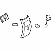 Ford Edge Center Console Base - 8T4Z-78045E24-AA Rear Panel Trim, Black/Camel, Front