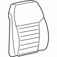 Ford Mustang Seat Cover - 7R3Z-7664416-DB Seat Back Cover, Camel, Front Passenger Side