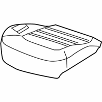 Lincoln Aviator Seat Cover - 4C5Z-7862901-BAB Seat Cushion Pad, Driver Side