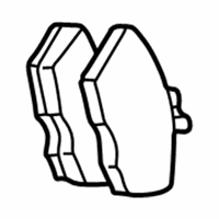 Lincoln LS Brake Pads - XW4Z-2200-AA Brake Pads, Rear