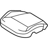 Ford Focus Seat Cover - 9S4Z-5462901-BB Cushion Cover, Black, Front Driver Side