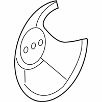 Ford Brake Backing Plate - F8CZ-2C028-AA Splash Shield, Rear