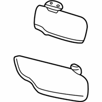 Ford F-350 Super Duty Sun Visor - YC3Z-2504105-HAA Sunvisor, Tan, Driver Side