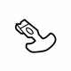 Ford FM5Z-5446318-A Release Handle, Rear
