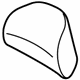 Ford FL3Z-18610A62-CJ Headrest Cover, Camel, Front