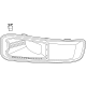 Ford PC3Z-17C754-AA Fog Lamp Bezel, Front Passenger Side