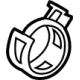 Ford -W527358-S444 Water Hose Assembly Clamp