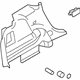 Ford 7A1Z-7831013-AA Quarter Trim Panel, Camel, Driver Side