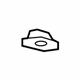 Ford GD9Z-54672A40-BC Sunvisor Cap, Jade Gray