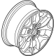 Ford M2DZ-1007-N Wheel, Alloy, Carbonized Gray