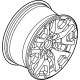 Ford NB3Z-1007-A Wheel, Alloy, Black