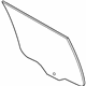 Ford JL1Z-7825712-A Door Glass, Rear Passenger Side