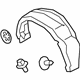 Ford KT1Z-61278B51-A Wheelhouse Liner, Rear Driver Side