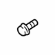 Ford -W703168-S900 Shield Screw, Rear