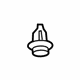 Ford -W709691-BJAF Front Headliner Retainer