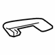 Ford 9E5Z-5431406-AA Grip Handle, Black/Charcoal, Rear Passenger Side