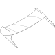 Ford LJ8Z-5844210-AB Spoiler, Rear