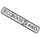 Ford GJ5Z-8213-A Nameplate, Rear